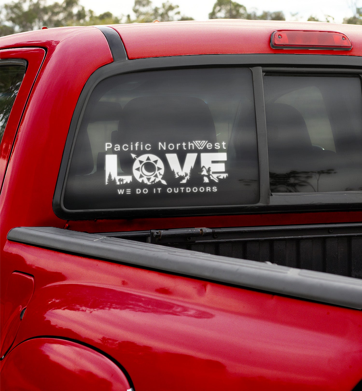 Pacific Northwest LOVE Decal - Lifestyle