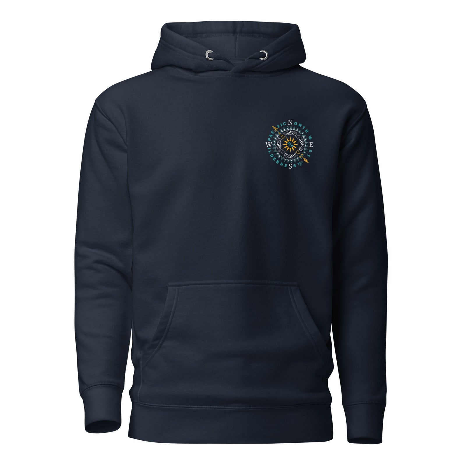 Sun n Peaks Compass Pullover Hoodie - Navy - Front