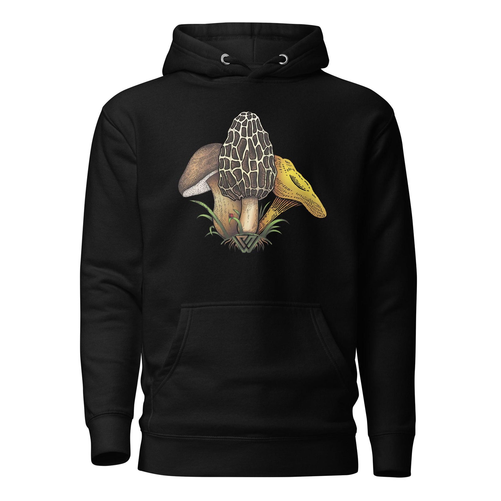 PNW Funguys Pullover Hoodie - Black - Front