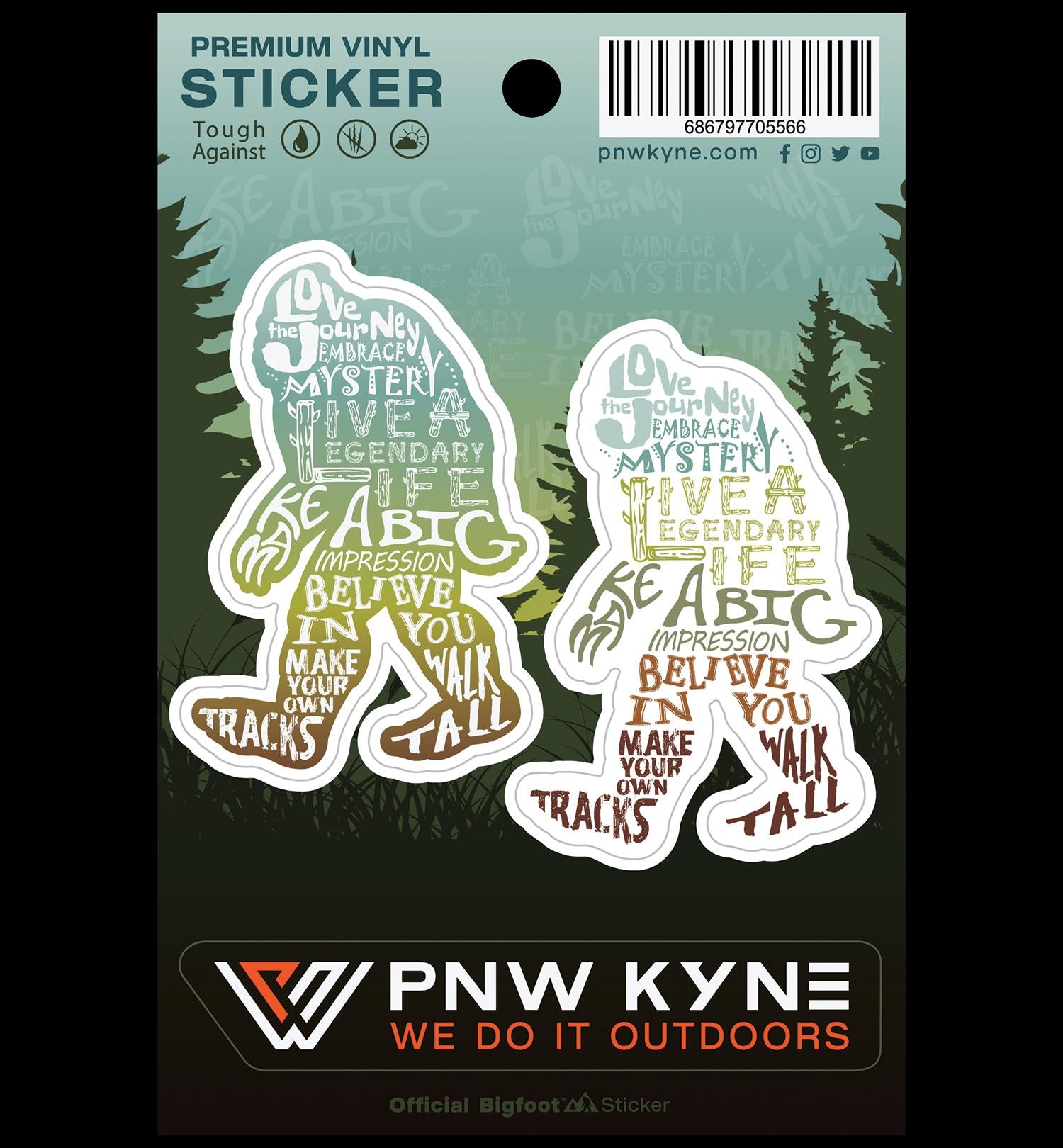 Bigfoot Wisdom Sticker Sheet