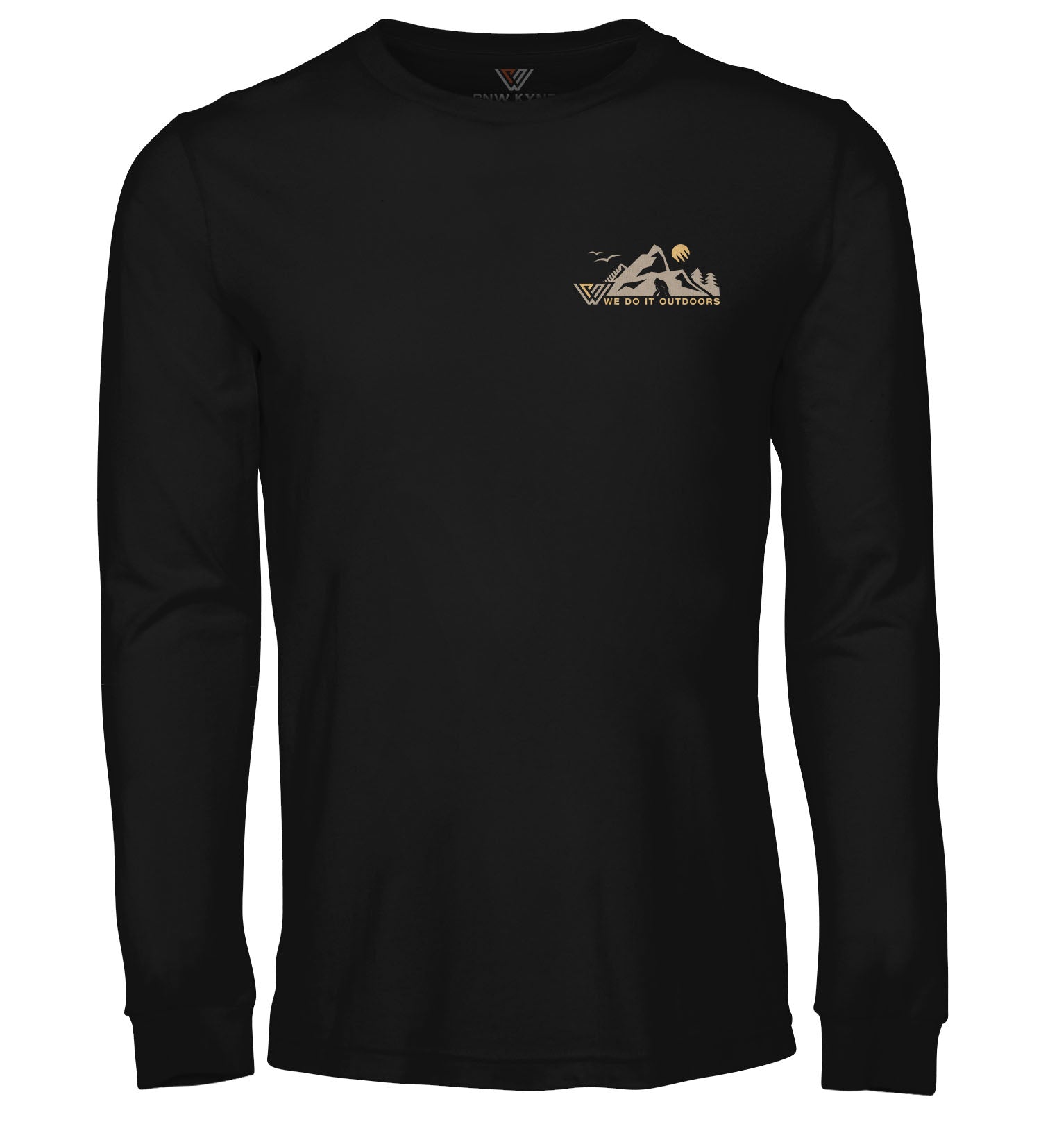 PNW Shirt - Around the PNW - Long Sleeve - Front - Black Cherokee