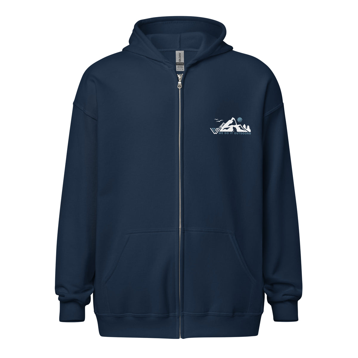 Around the PNW Zip Hoodie - Navy - Front