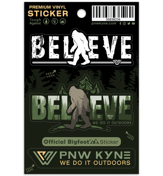 Bigfoot Believe Sticker Sheet