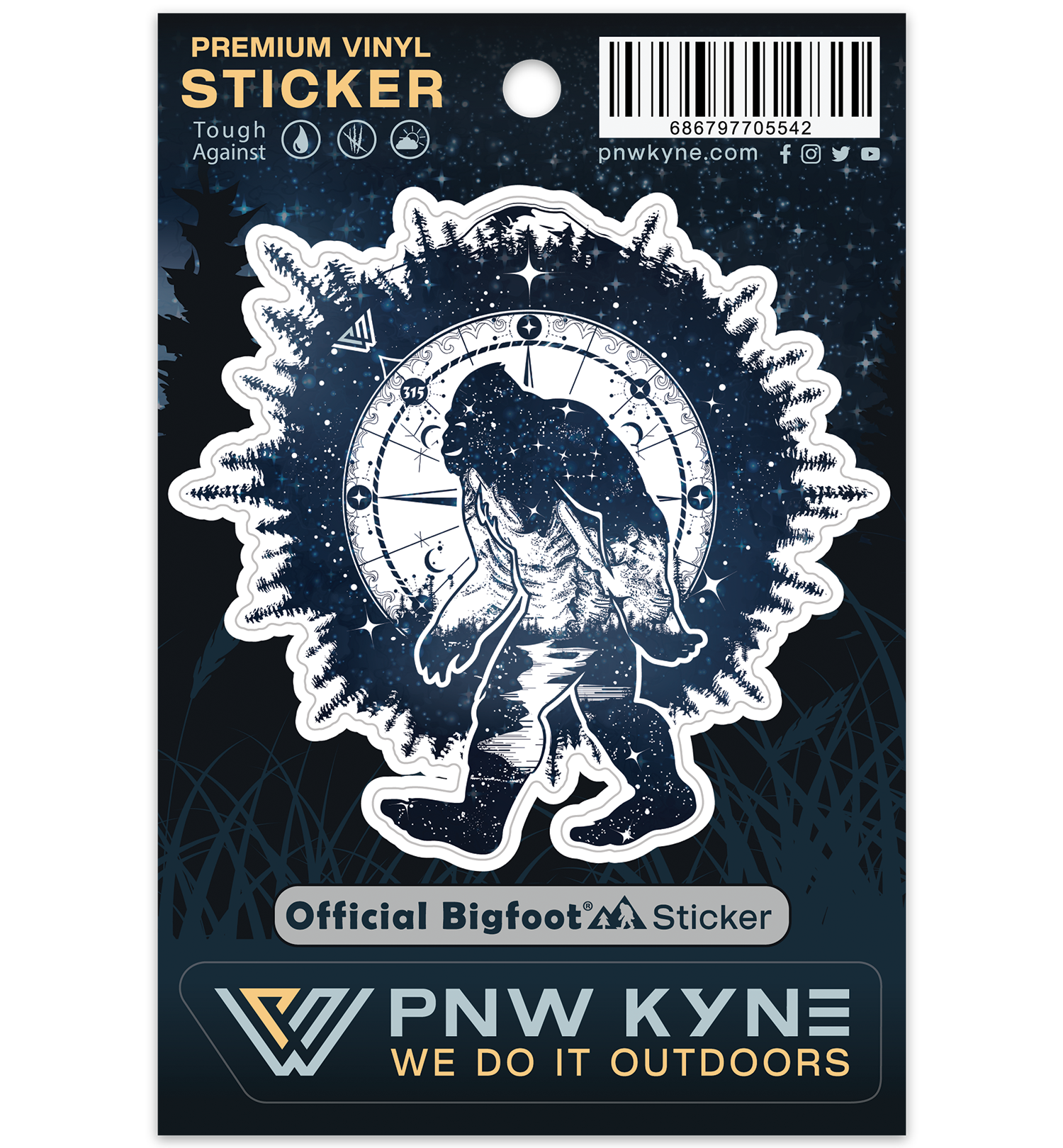 Bigfoot Nights Sticker Sheet