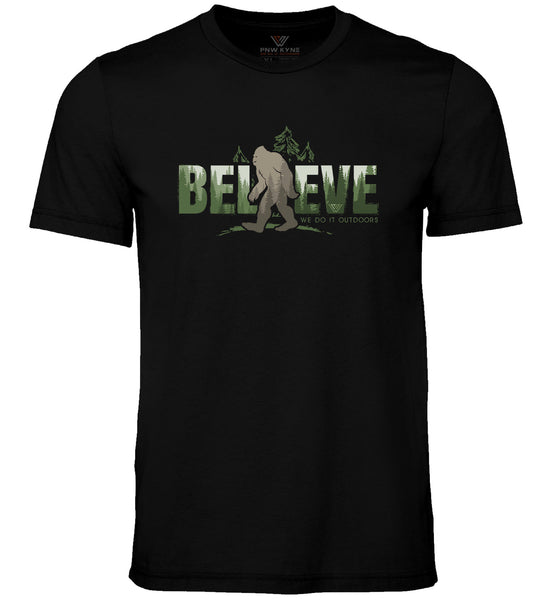 WoodZ Believe Bigfoot Short Sleeve Shirt
