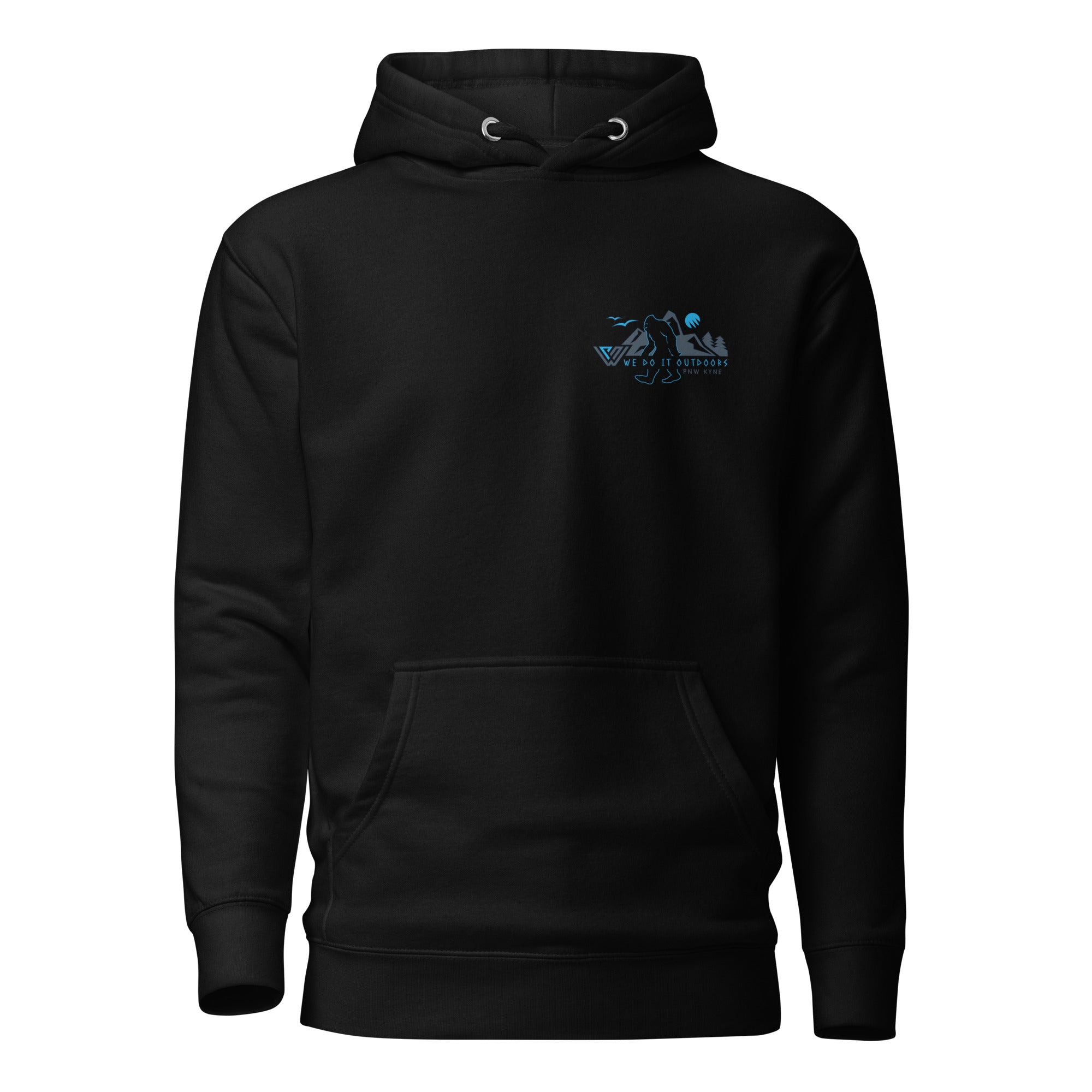 Bigfoot Wisdom Pullover Hoodie - Black - Front