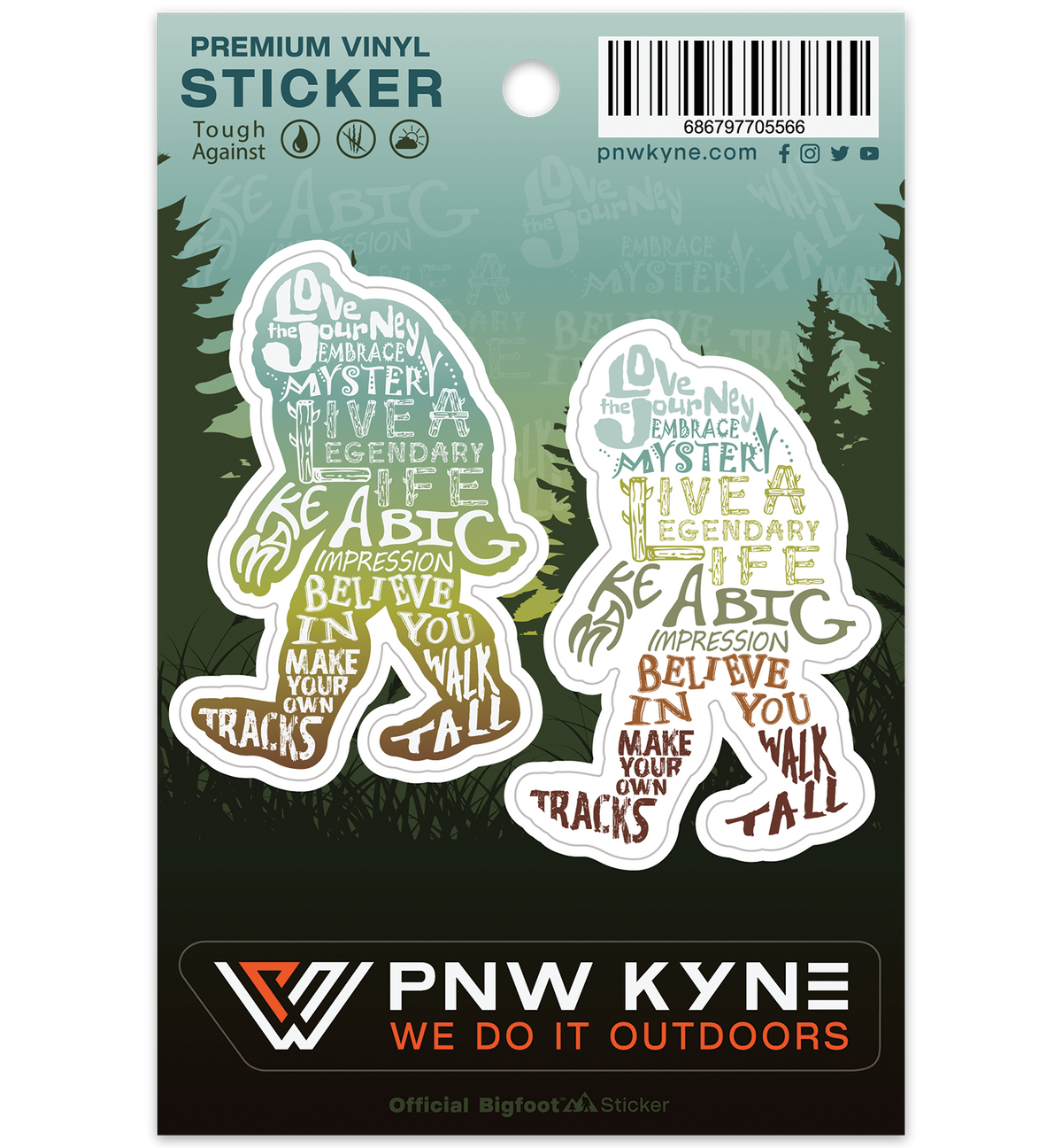 Bigfoot Wisdom Sticker Sheet