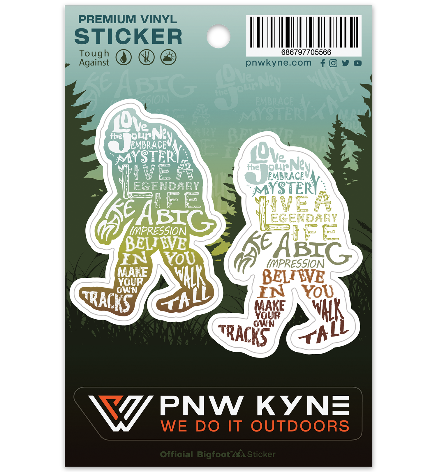 Bigfoot Wisdom Sticker Sheet