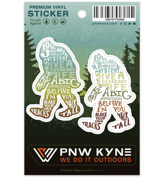 Bigfoot Wisdom Sticker Sheet