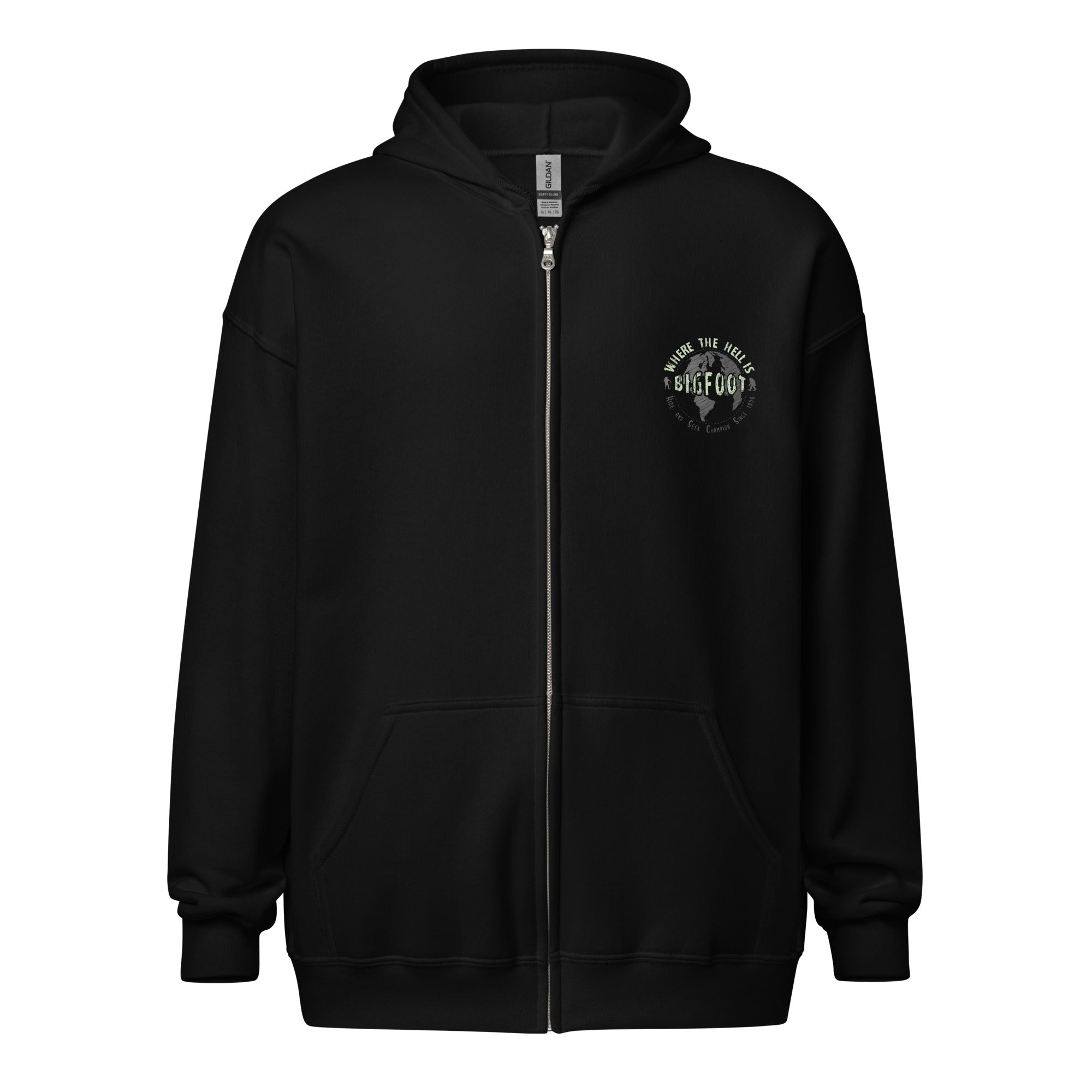 Zip Up Champion Hoodie All Black Hide Seek Champion Zip Hoodie