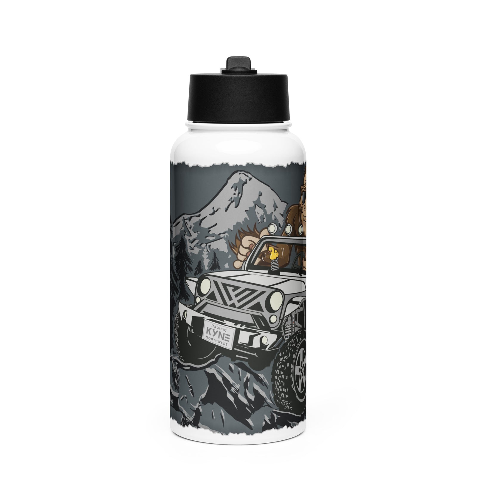Jeepin Bigfoot 32 oz Bottle - Front 02