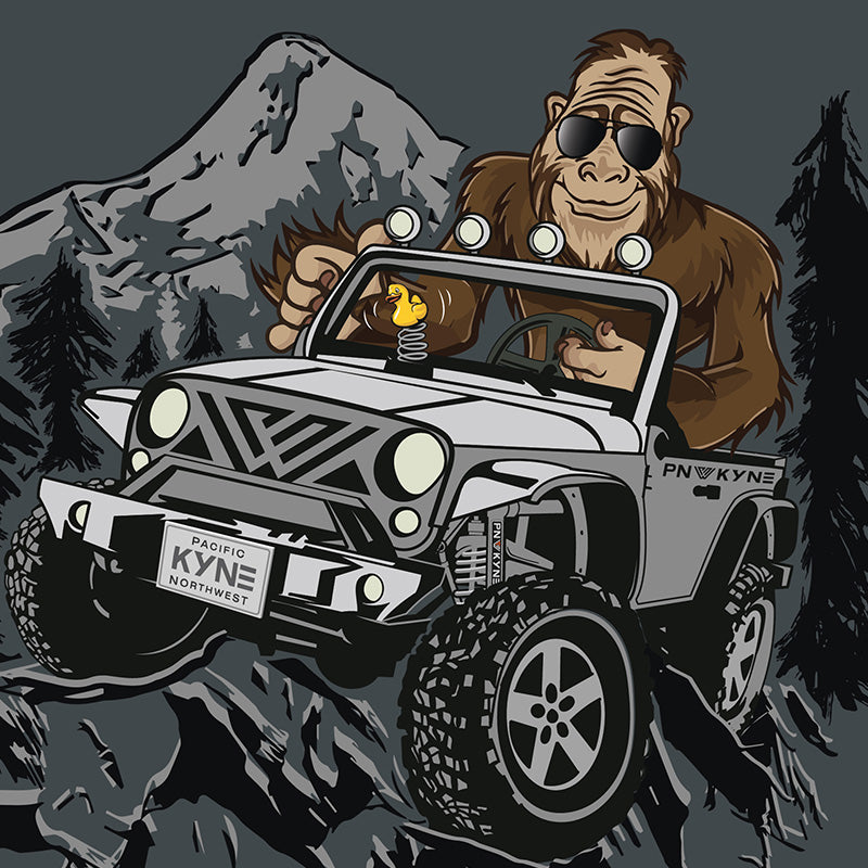 Jeepin Bigfoot 32 oz Bottle - Square Image