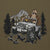 Jeepin' Bigfoot Pullover Hoodie - Military - Closeup