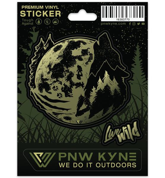 Live Wild Wolf Sticker Sheet