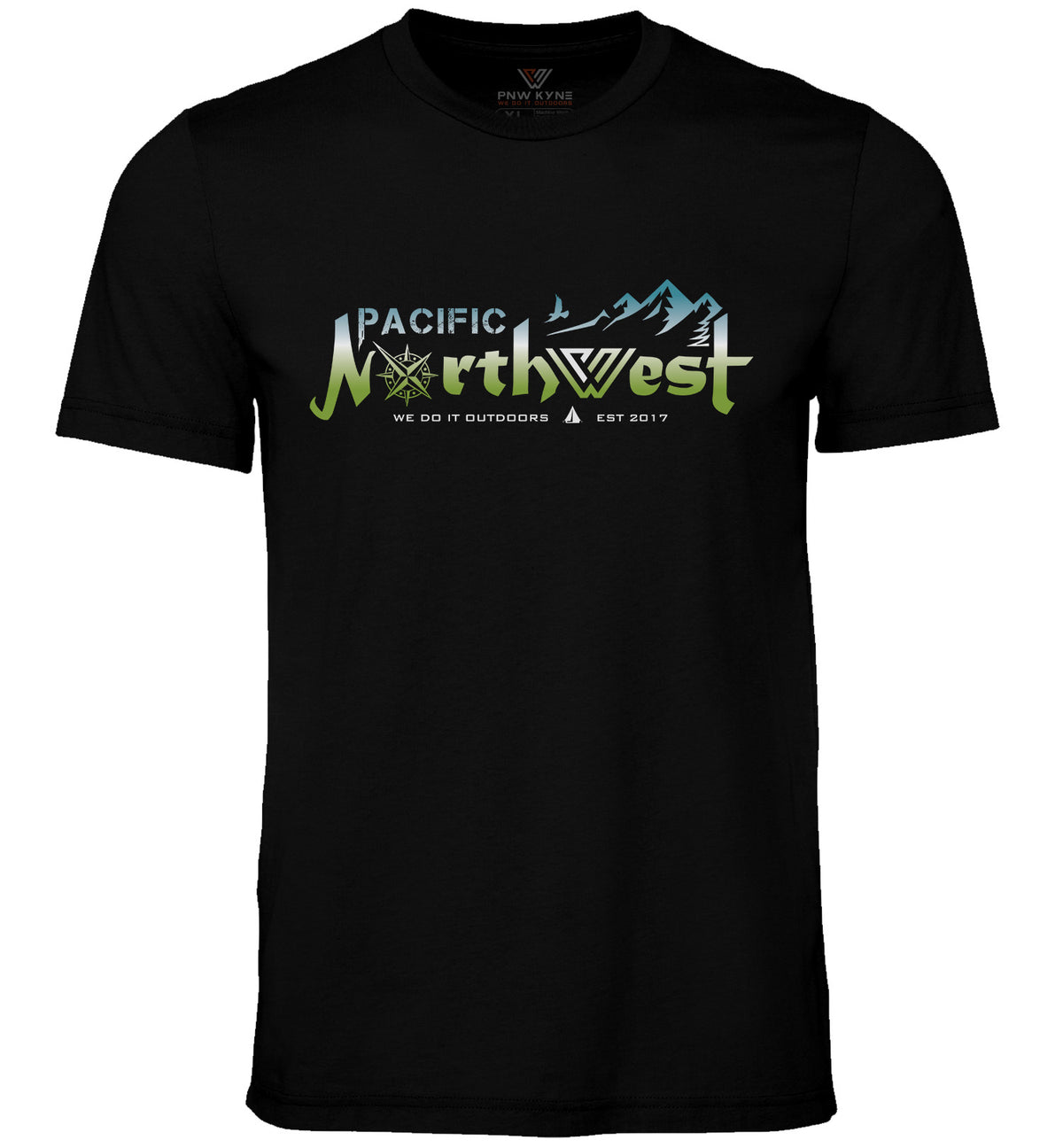 Northwest Skyline Short Sleeve PNW Shirt - Cascadia