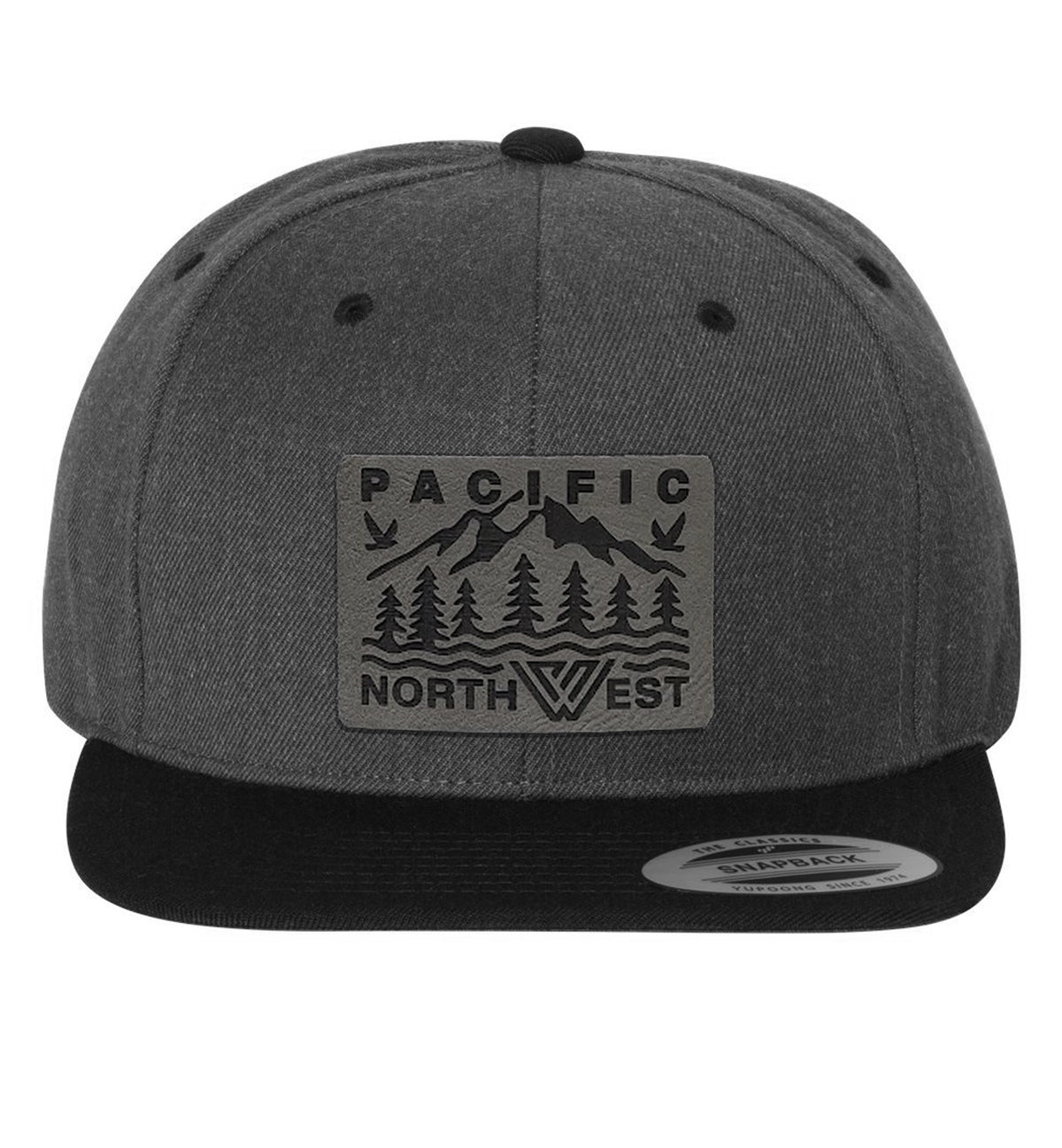 PNW Timberline Flat Bill Cap - Grey - Front