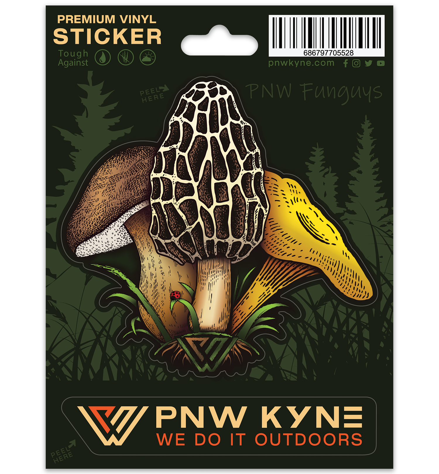 PNW Funguys Sticker Sheet