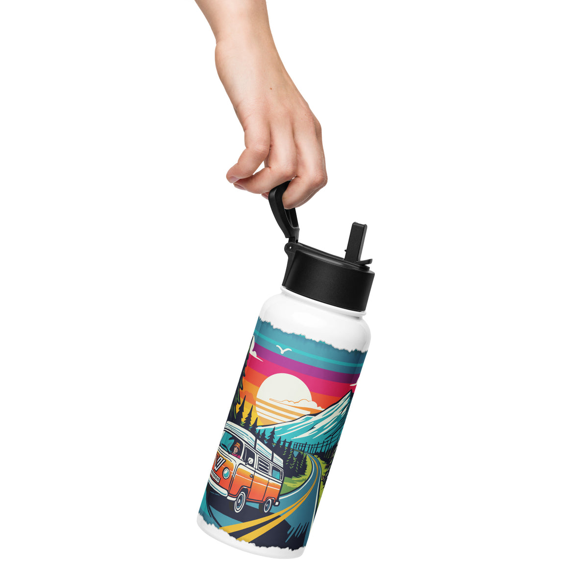 PNW Highway 32oz Water Bottle - Hand