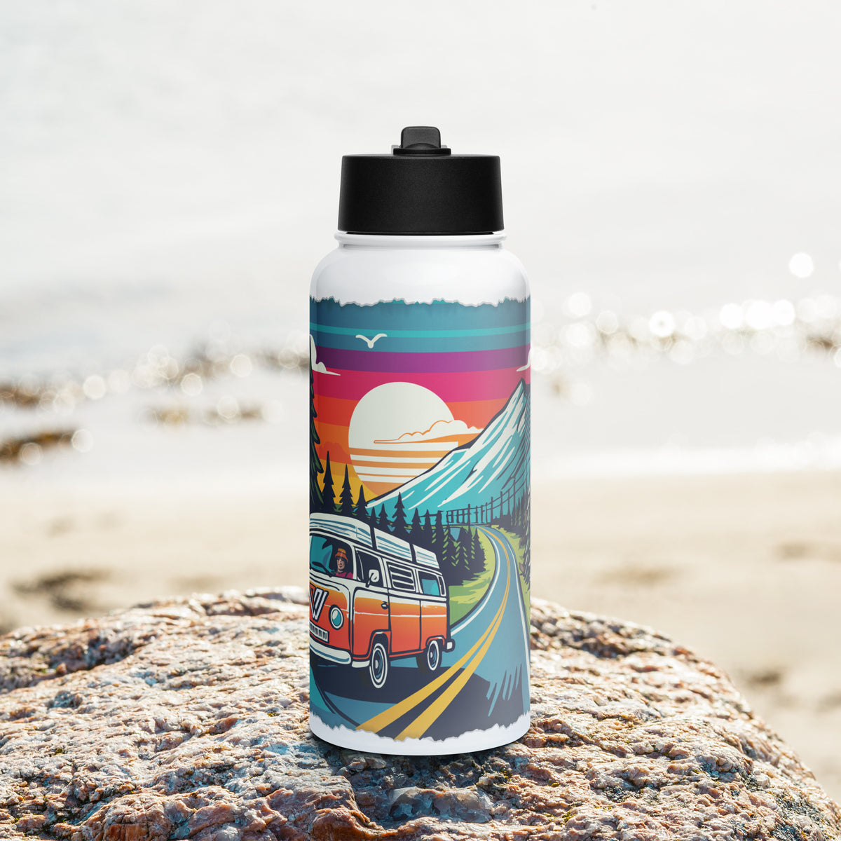 PNW Highway 32oz Water Bottle - Lifestyle