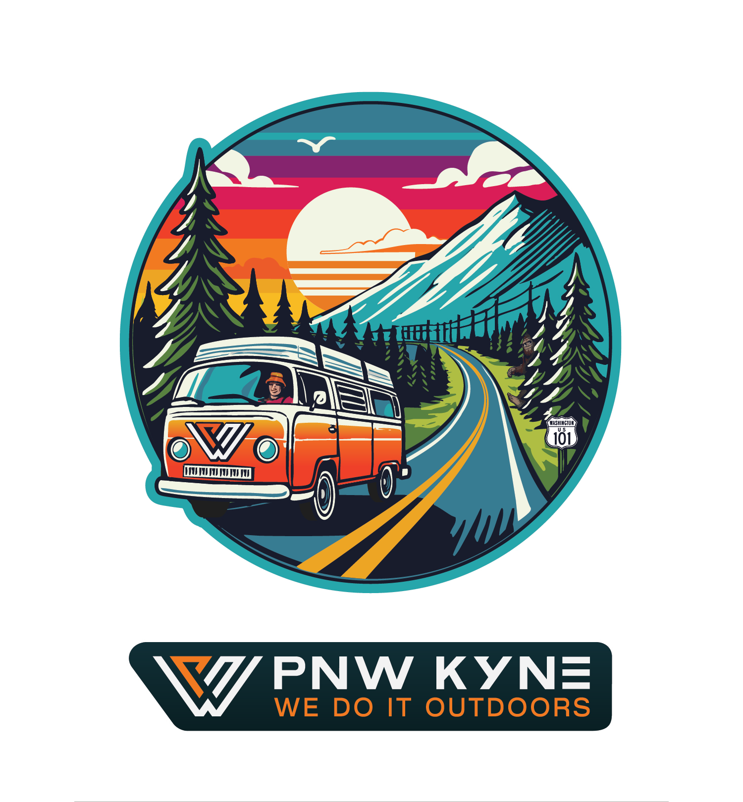 PNW Highway Sticker Sheet