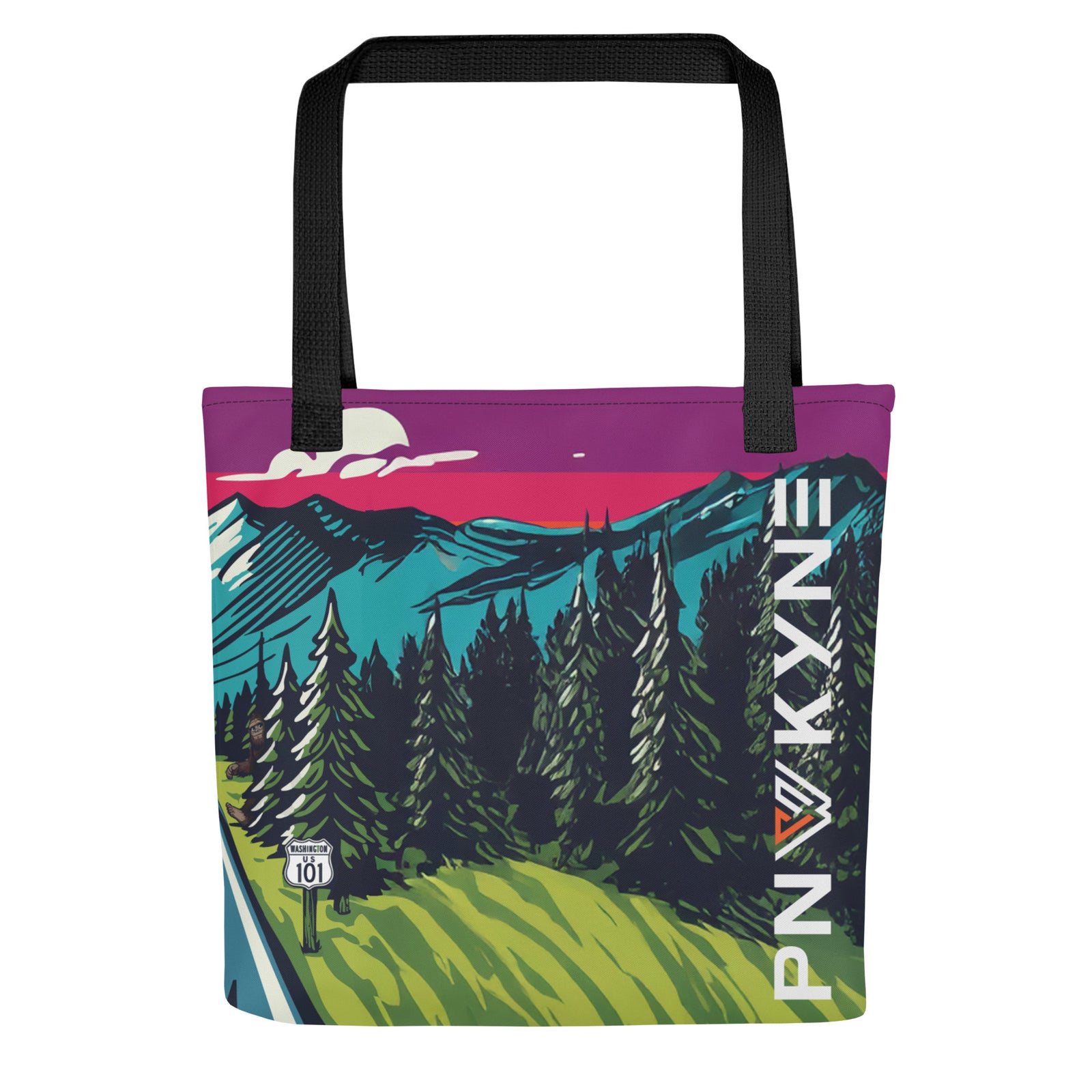 PNW Highway Tote Bag - Back