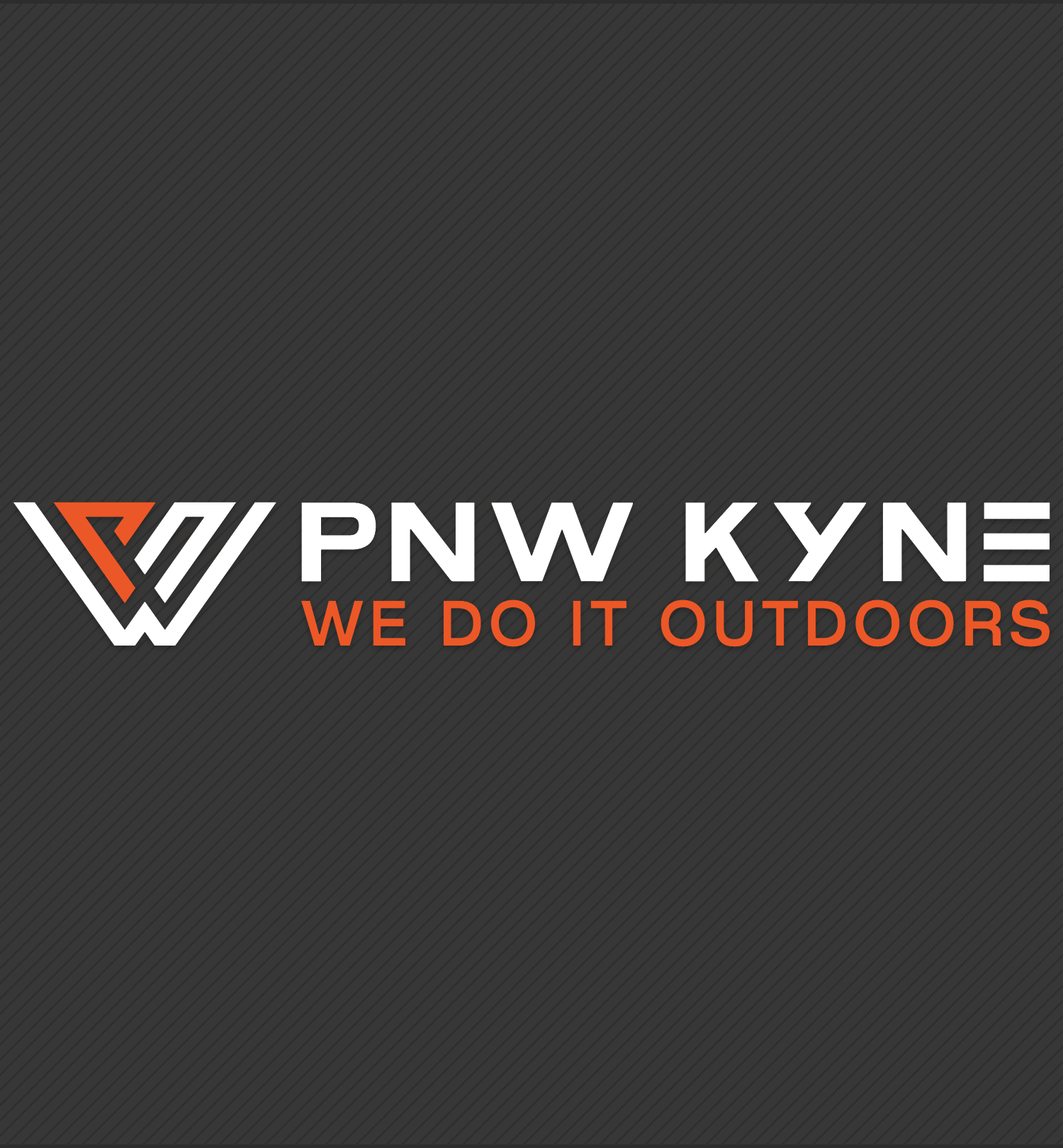 PNW KYNE Tagline Logo Decal with dark background