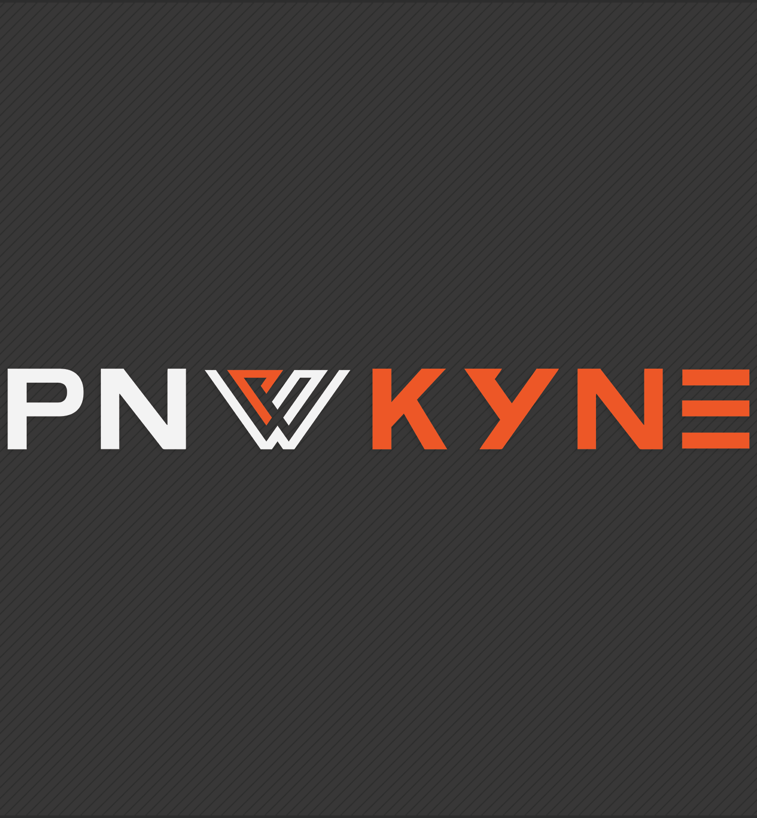  PNW KYNE Two Tone Inline Logo Decal with dark background