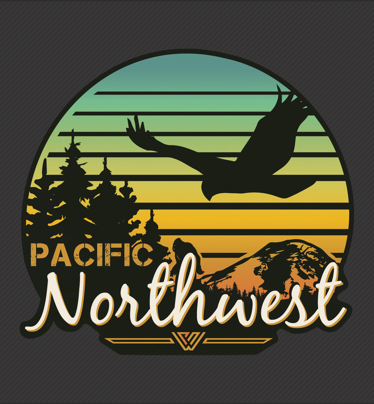 PNW Sunset Sticker
