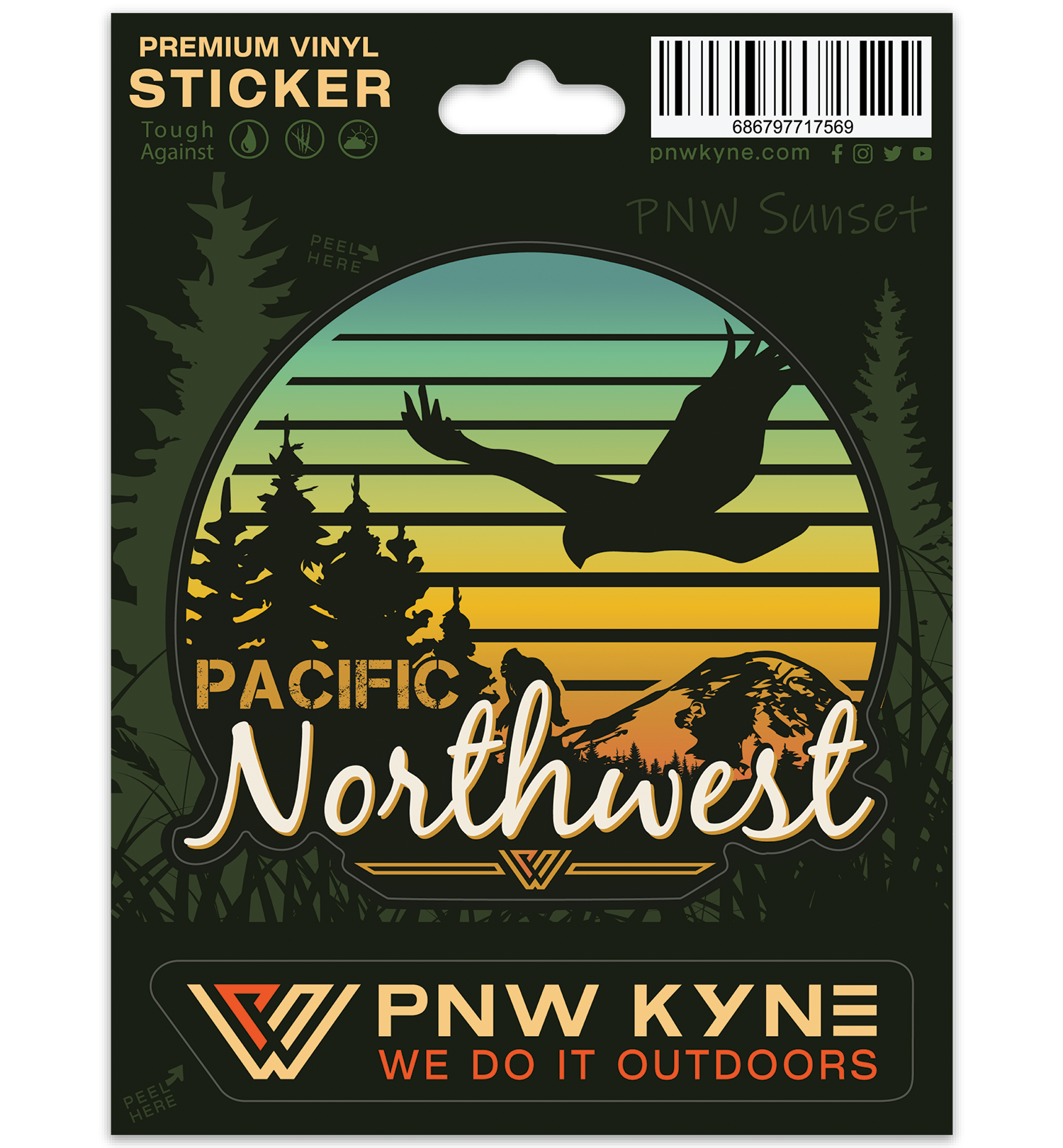 PNW Sunset Sticker Sheet