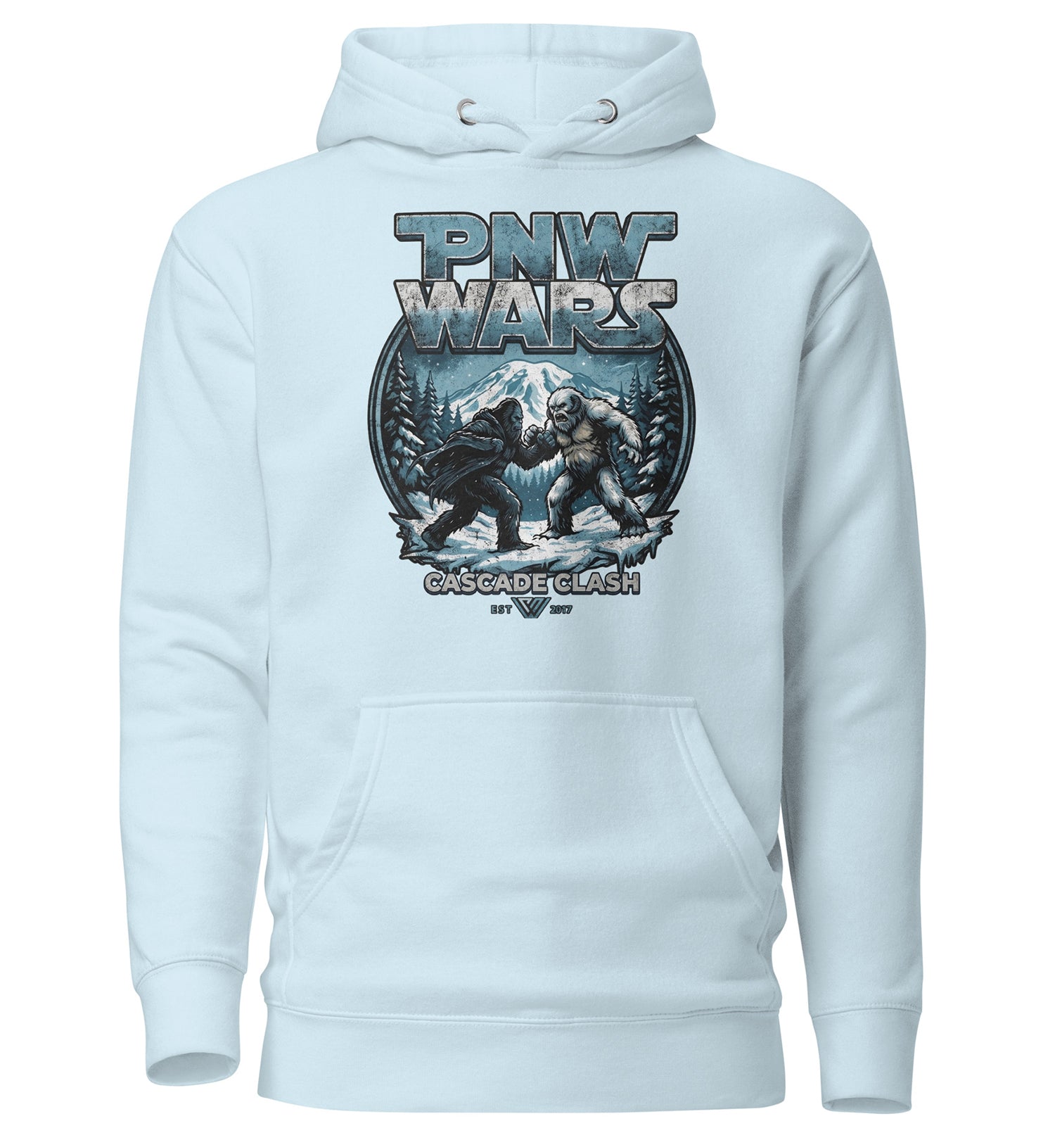 PNW Wars Cascade Clash Pullover Hoodie - Front - Black