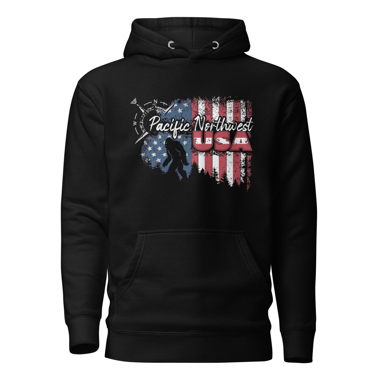Pacific Northwest USA Pullover Hoodie - Front