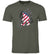 Patriotic Bigfoot Short Sleeve Shirt - Heather Military