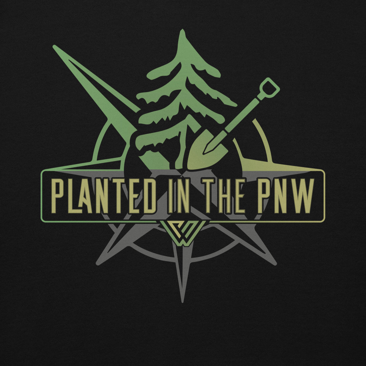 Planted in the PNW Pullover Hoodie - Closeup