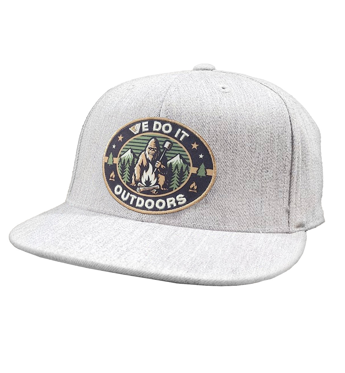 Sasquatch S&#39;mores Flat Bill Cap - Grey - Side