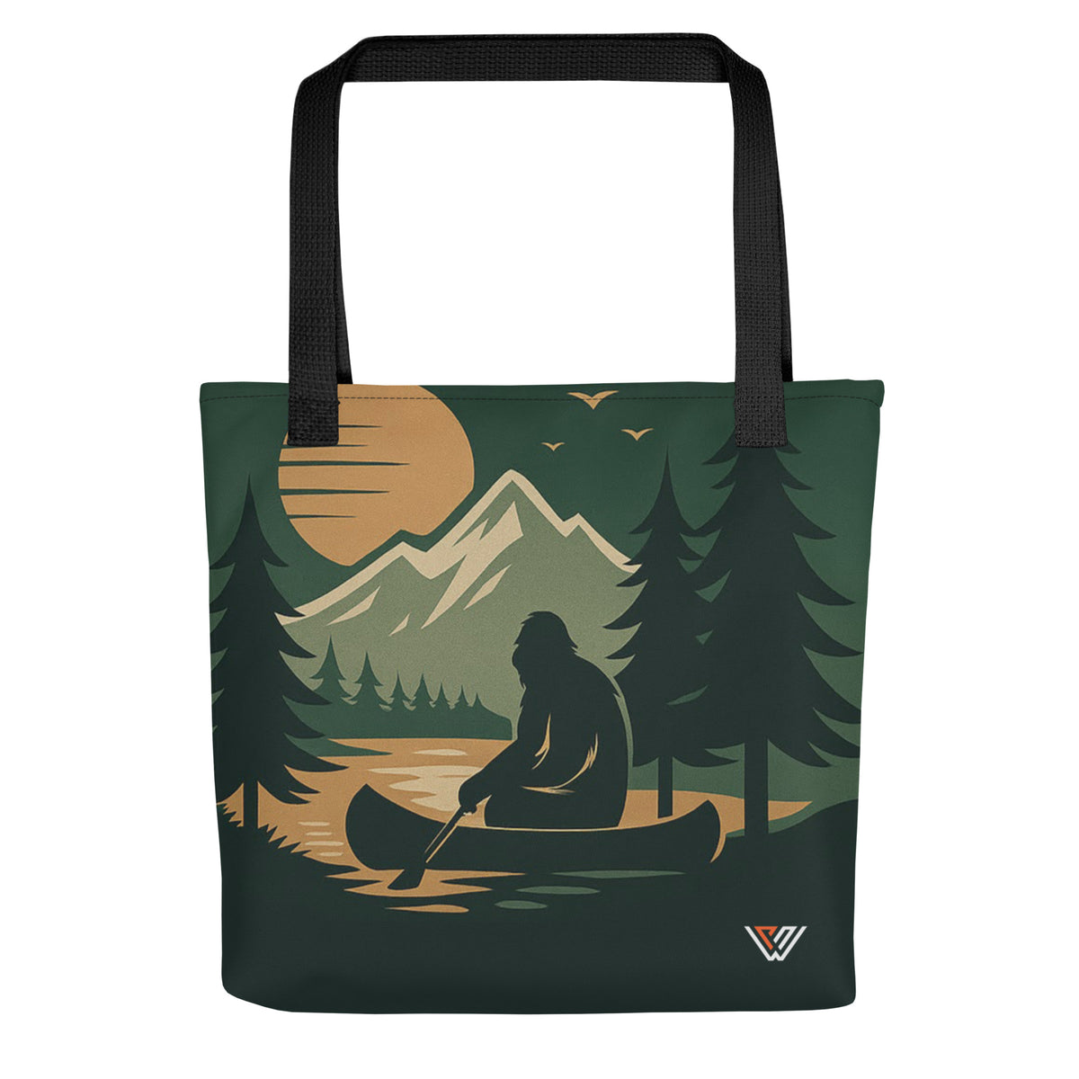 Sasquatch Drift Tote Bag - Back