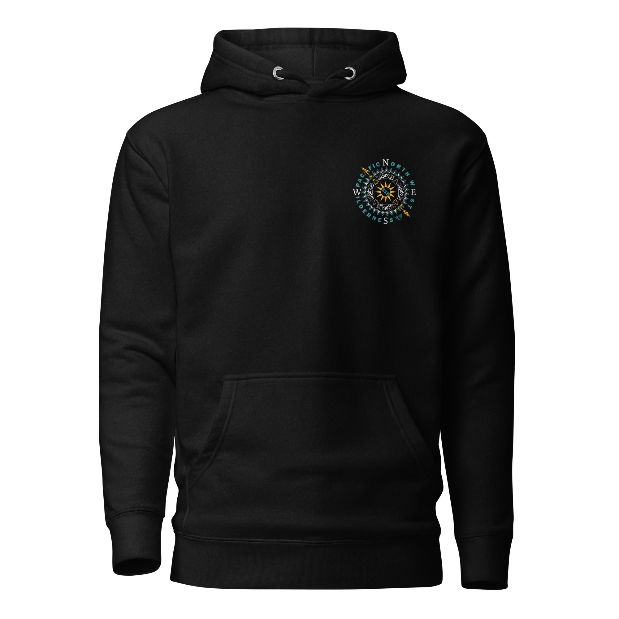 Sun n Peaks Compass Pullover Hoodie - Black - Back