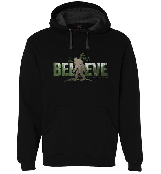 WoodZ Believe Pullover Hoodie Sweatshirt - Black