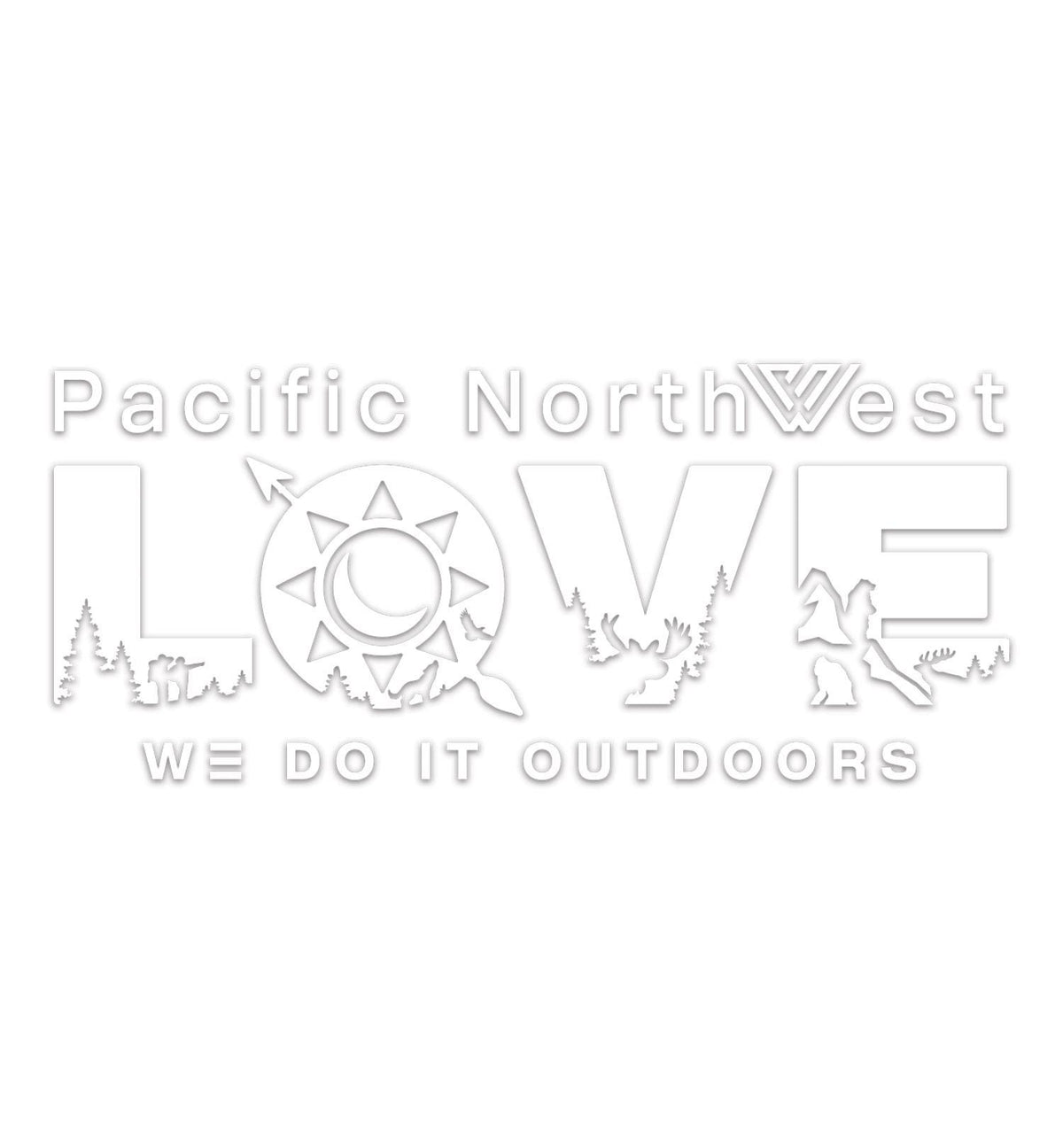 Pacific Northwest LOVE 10" Decal