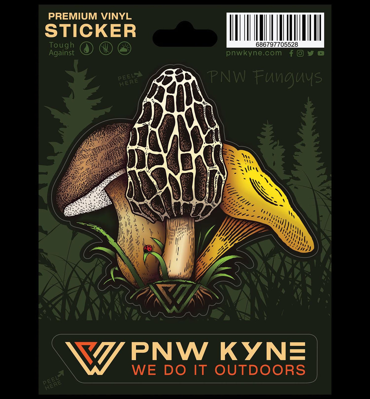 PNW Funguys Sticker Sheet