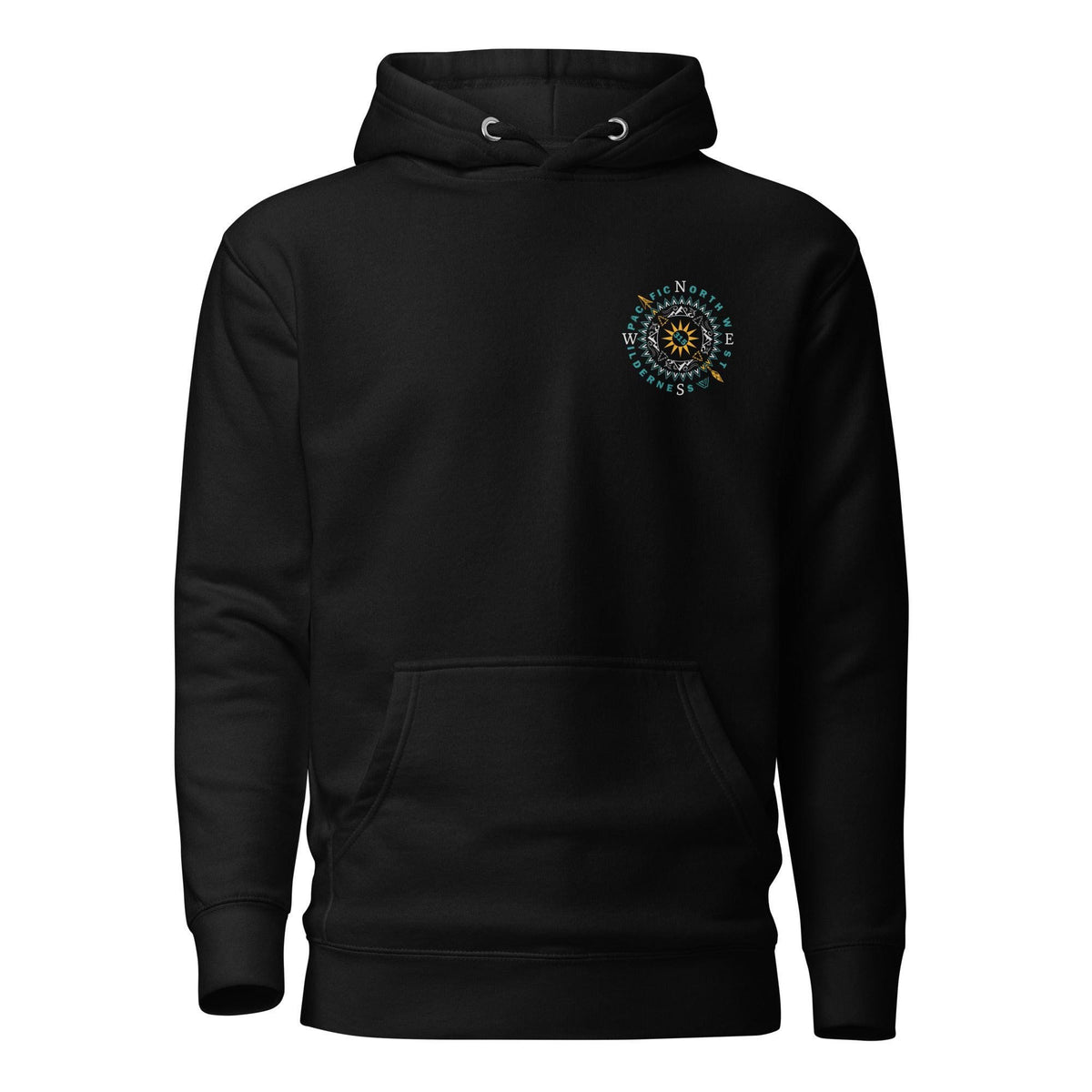 Sun n Peaks Compass Pullover Hoodie - Black - Front