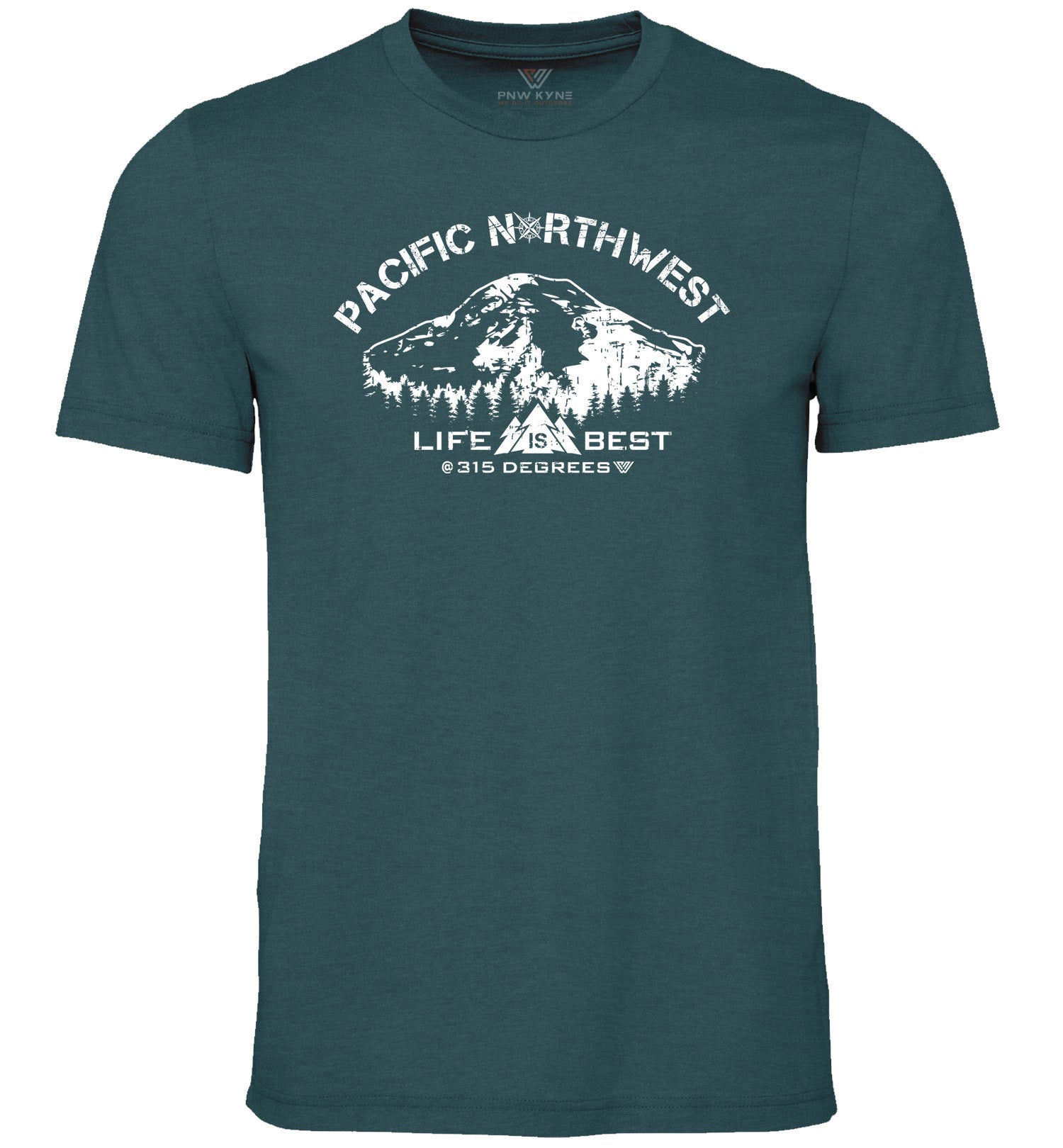 315 Rainier Short Sleeve PNW Shirt - Heather Deep Teal