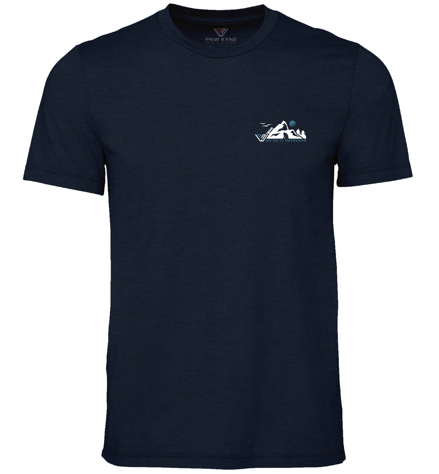 Around the PNW Short Sleeve Shirt - Front - Heather Navy