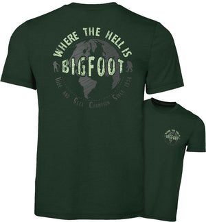 Bigfoot Shirt - WTHIB Hide and Seek Champion - Short Sleeve - Combined - Heather Emerald
