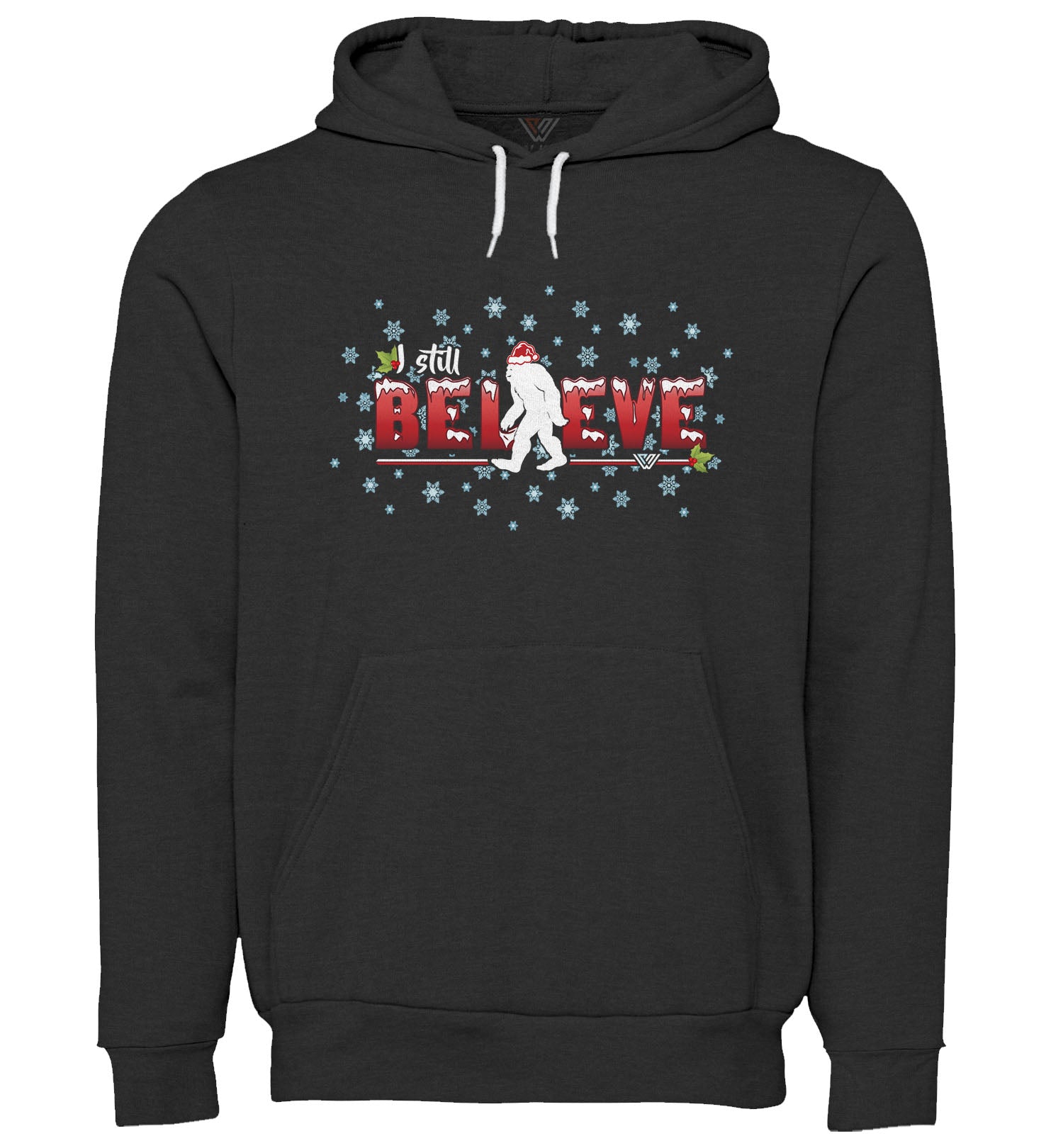 Bigfoot Sweatshirt - I Still Believe - Pullover Hoodie - Front - Dark Grey Heather