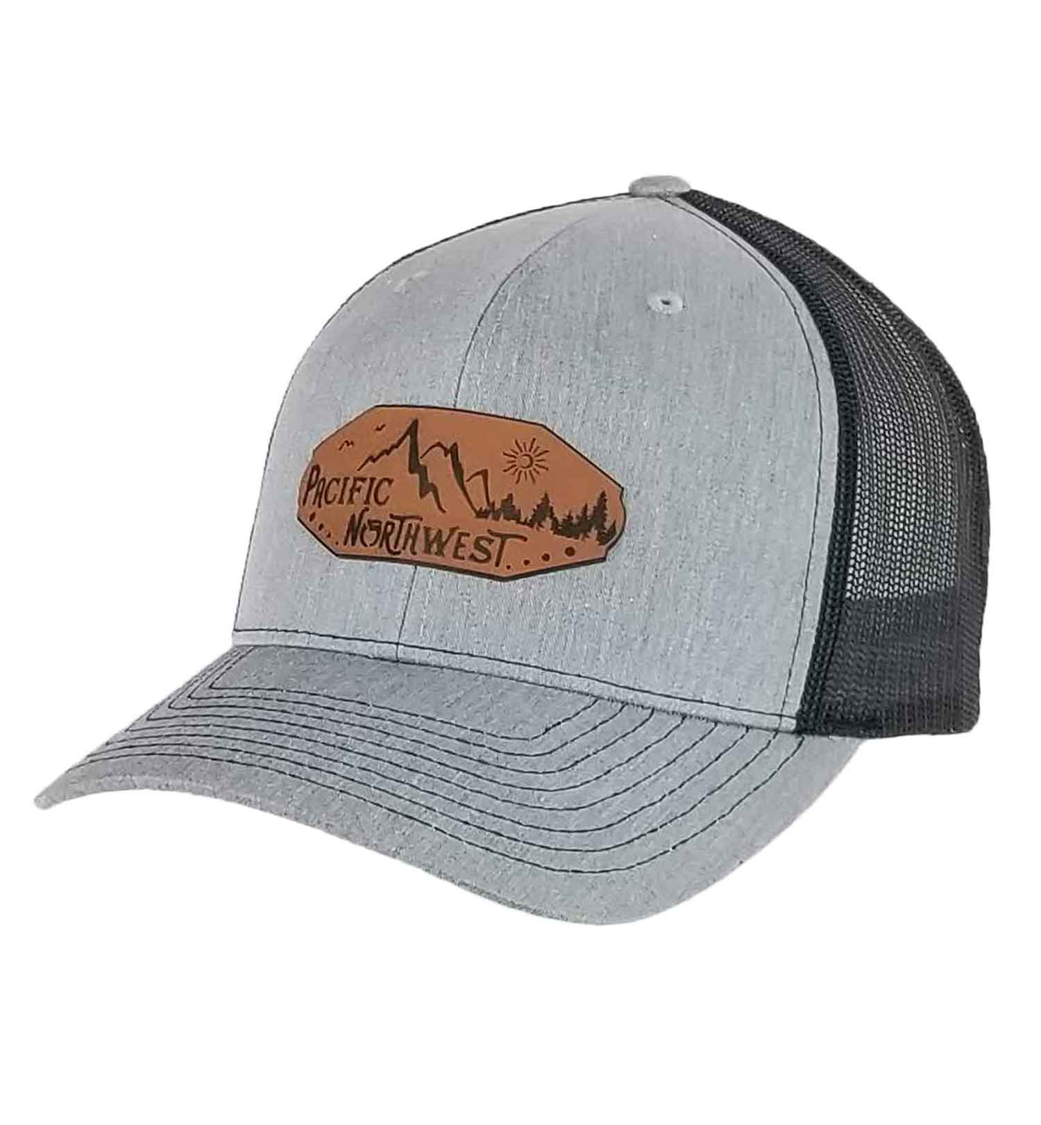 Majestic Northwest Snapback PNW Trucker Hat - Heather Grey & Black