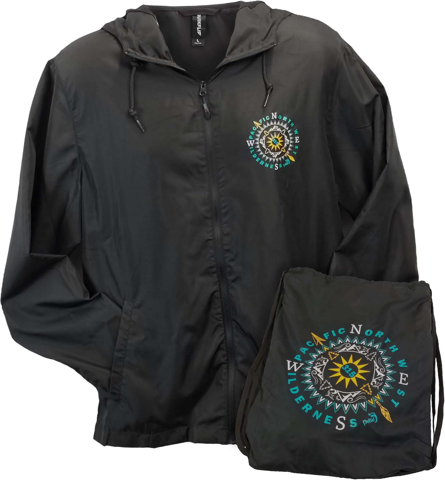 PNW Outerwear - Sun n Peaks - Windbreaker - Combo - Black