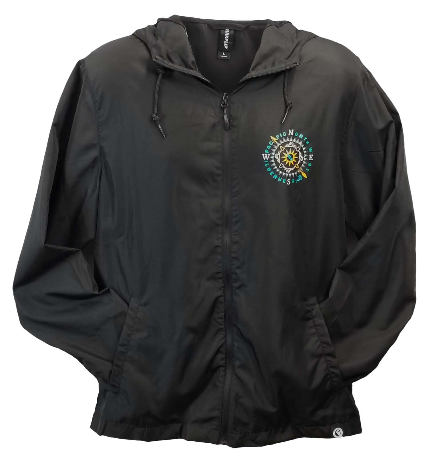 PNW Outerwear - Sun n Peaks - Windbreaker - Front - Black
