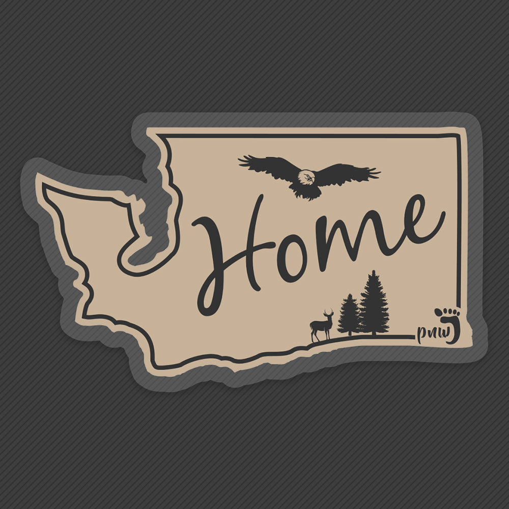 Home State Washington Clear Sticker